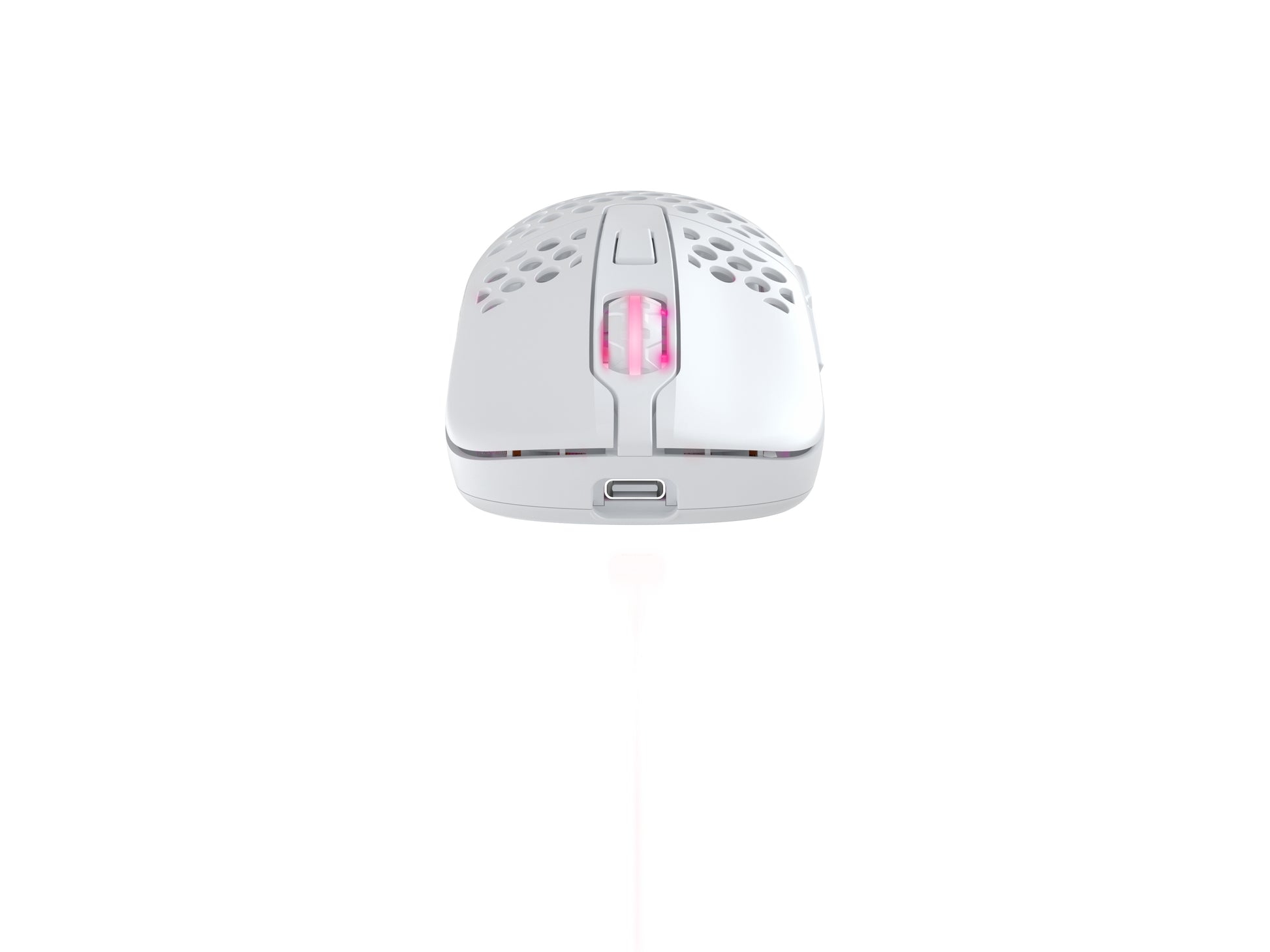CHERRY XTRFY M42 – Gaming-Maus – Kabellos (2,4 GHz), 19000 DPI, RGB-Beleuchtung, beidhändig, Weiss