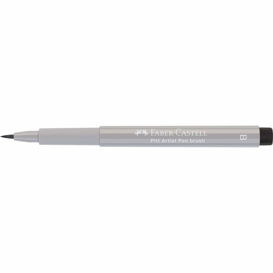 Faber-Castell Pitt Artist Pen Brush – Pinselstift, Pinselspitze, 2,5 mm, Warmgrau III, pigmentiert, wasserfest