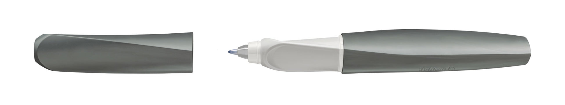 Pelikan Twist eco – Tintenroller, 0,3 mm, blau, Kunststoff (recycelbar), grau