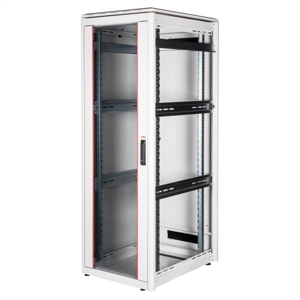ROLINE Pro – 19" Netzwerkschrank 36U, IP20, abschliessbar, 600 × 800 × 1786 mm, lichtgrau, Stahl