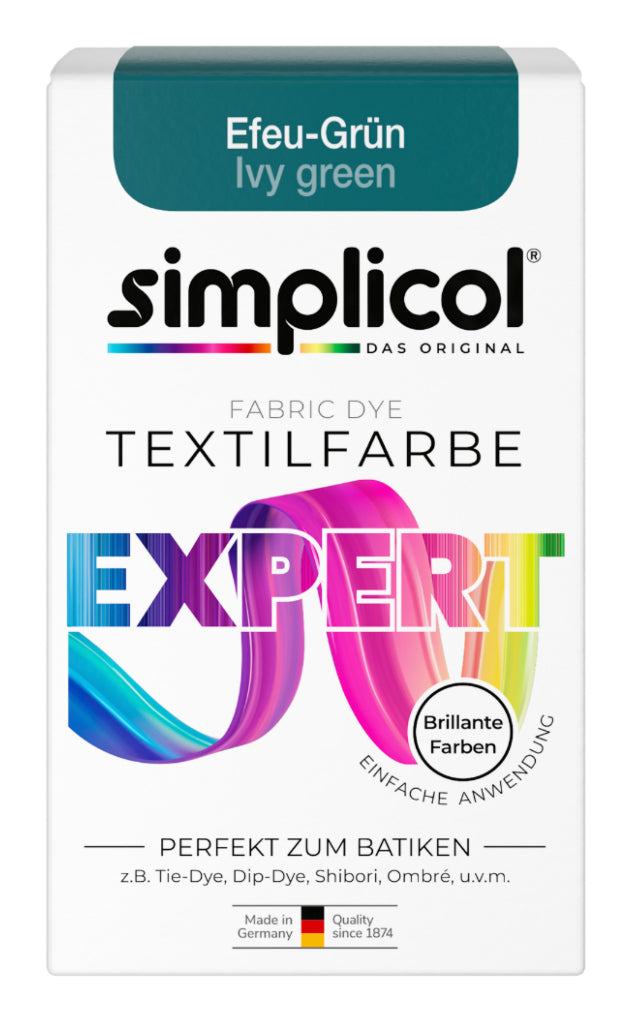 Simplicol Textilfarbe – Efeugrün – 150 ml – für Gewebe