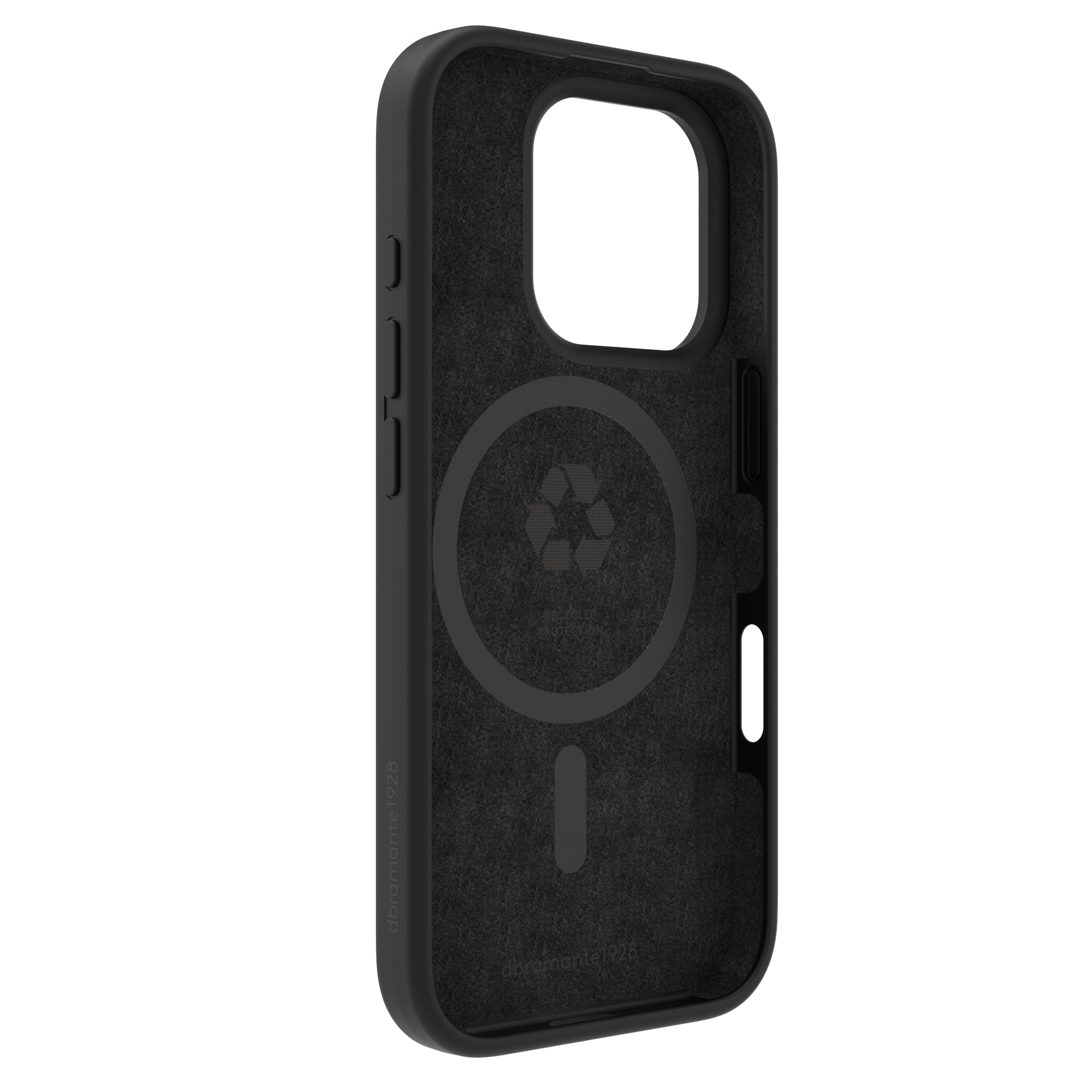 dbramante1928 Monaco Backcover – für Apple iPhone 16 Pro, MagSafe, Kunststoff+Silikon, Night Black