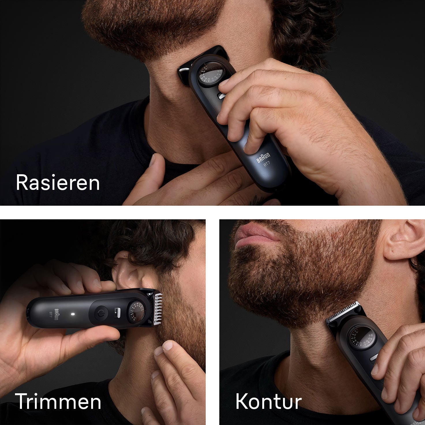 Braun Bartschneider Serie 7 BT7520 – Präzisionstrimmer, nass & trocken – 0,5–20 mm, Akku 120 min