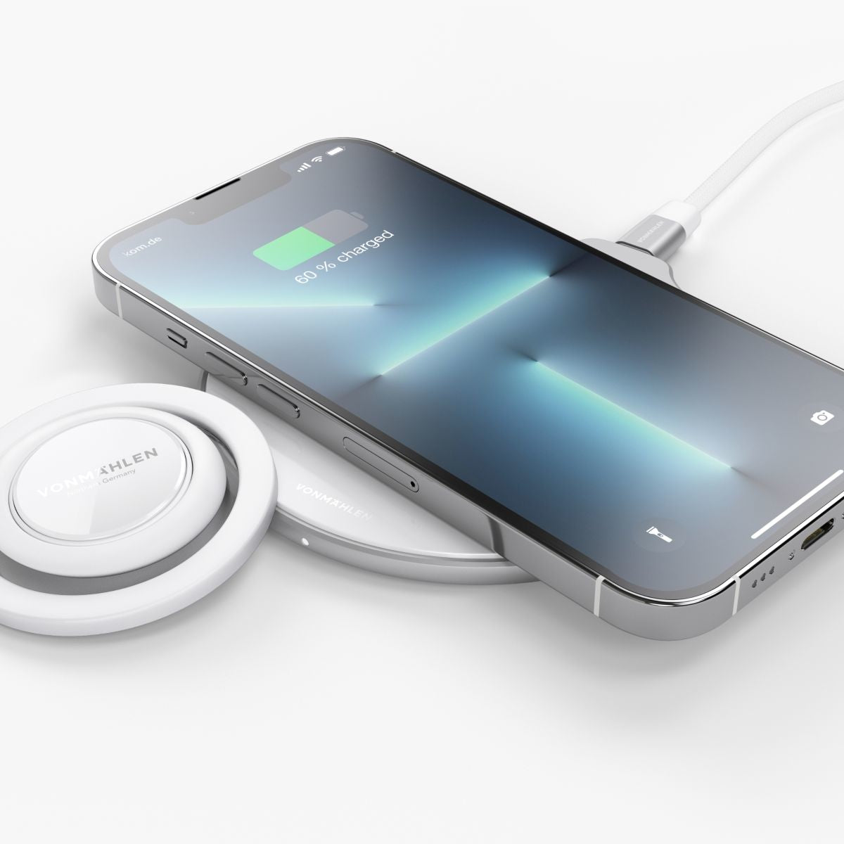 Vonmählen Backflip Mag – Foto-/Video-Griff – magnetisch, MagSafe – für iPhone (MagSafe) – Weiss