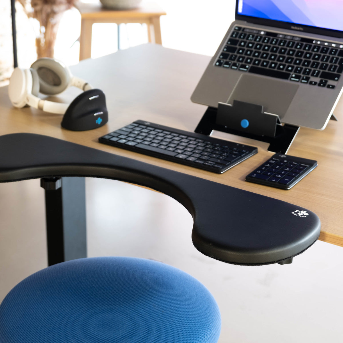 R-Go Tools Tastatur-Handgelenkauflage – Schaumstoff, ergonomisch – schwarz