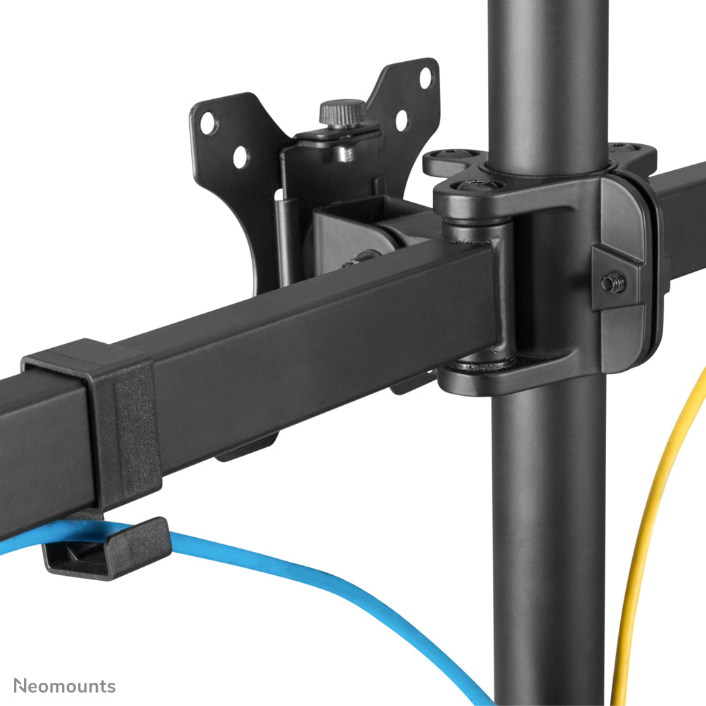Neomounts FPMA-D550D3BLACK – Monitorarm, Triple, bis 27", VESA 75 × 75/100 × 100 mm, 21 kg, schwarz