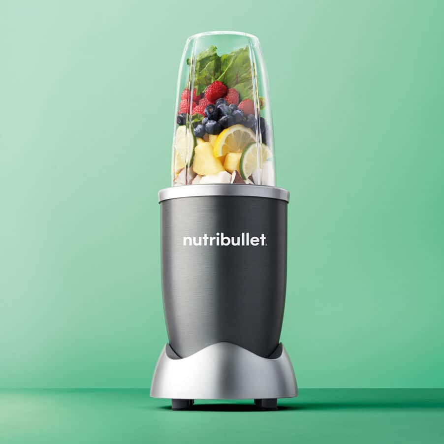 NutriBullet Smoothie-Mixer Original NB606DG – 525 ml, 600 W, spülmaschinenfest – dunkelgrau