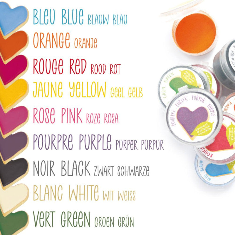 ScrapCooking Backaroma & -dekor, mehrfarbig (9 Farben), Pulver – 160 g