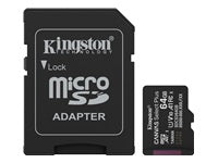 Kingston Technology Kingston Canvas Select+ GEN3 microSDXC-Karte – 64 GB, 100 MB/s, A1, mit Adapter