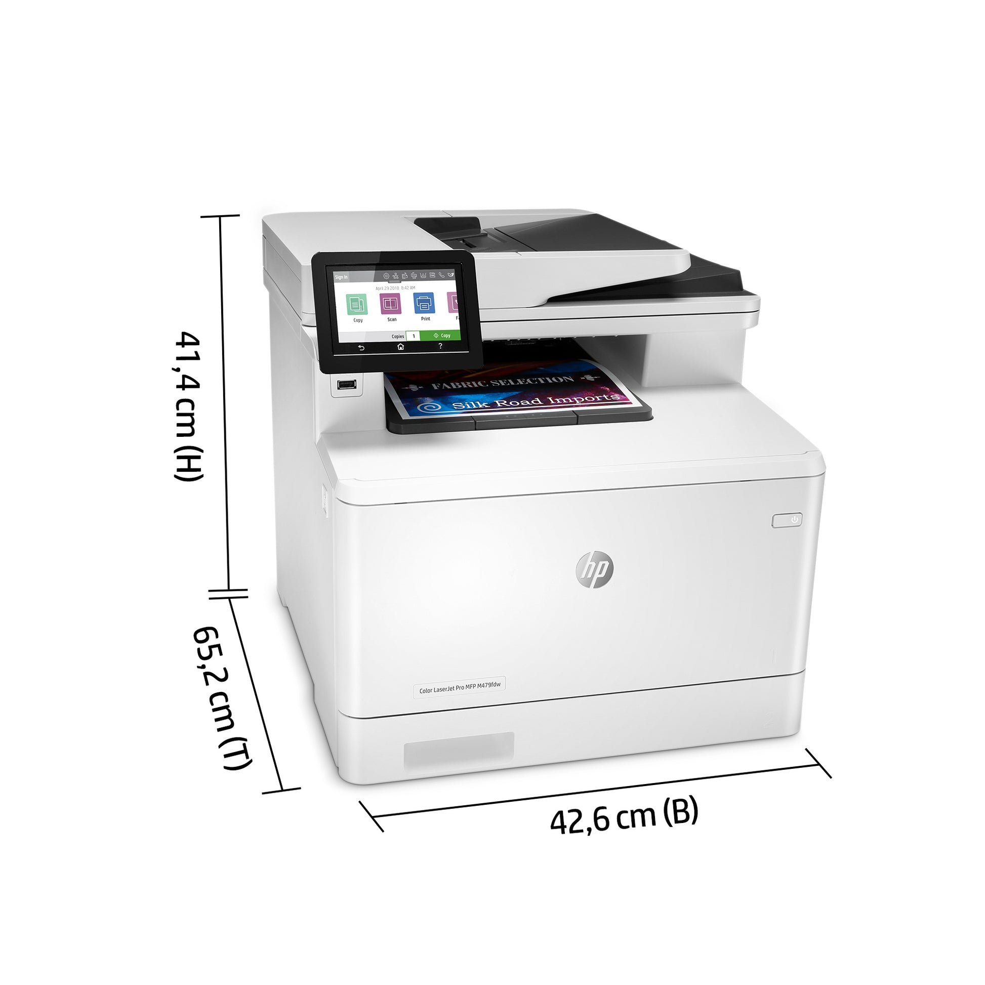 HP Laserjet Pro M479FDW – Farbiges Laser-MFP A4, 4-in-1 – USB/LAN/WLAN – Duplex, ADF, 50-Blatt ADF – 27 Seiten/Min. S/W