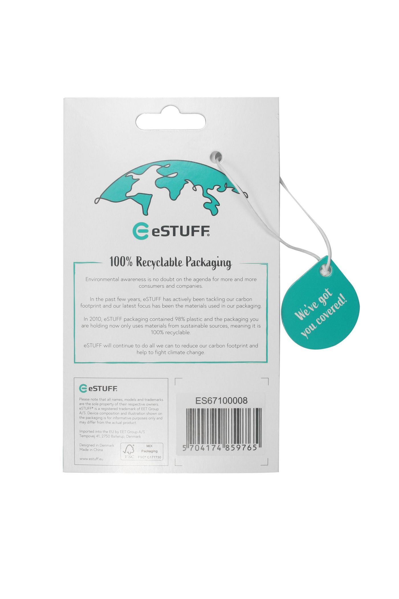 eSTUFF LONDON Backcover – für Apple iPhone 14 Pro Max, TPU, Transparent, kabelloses Laden