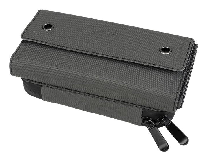 ONIT Powerbank 10000 mAh, PD 20 W, Kabelloses Laden, Solarpanel 10,8 W, Schwarz