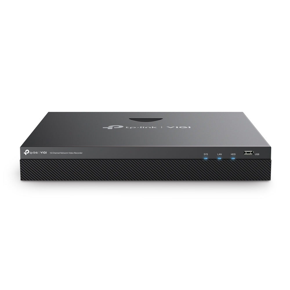 TP-Link VIGI NVR2016H NVR – 16-Kanal PoE – 4K-HDMI-Ausgang – 2× SATA, bis 10 TB – H.265+