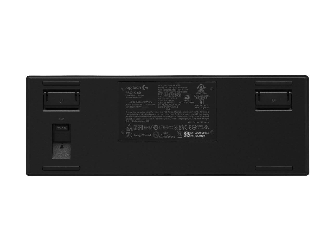 Logitech G Pro X 60 – Gaming-Tastatur 60% – Mechanisch, RGB – Bluetooth & 2,4 GHz (Nano-Empfänger)