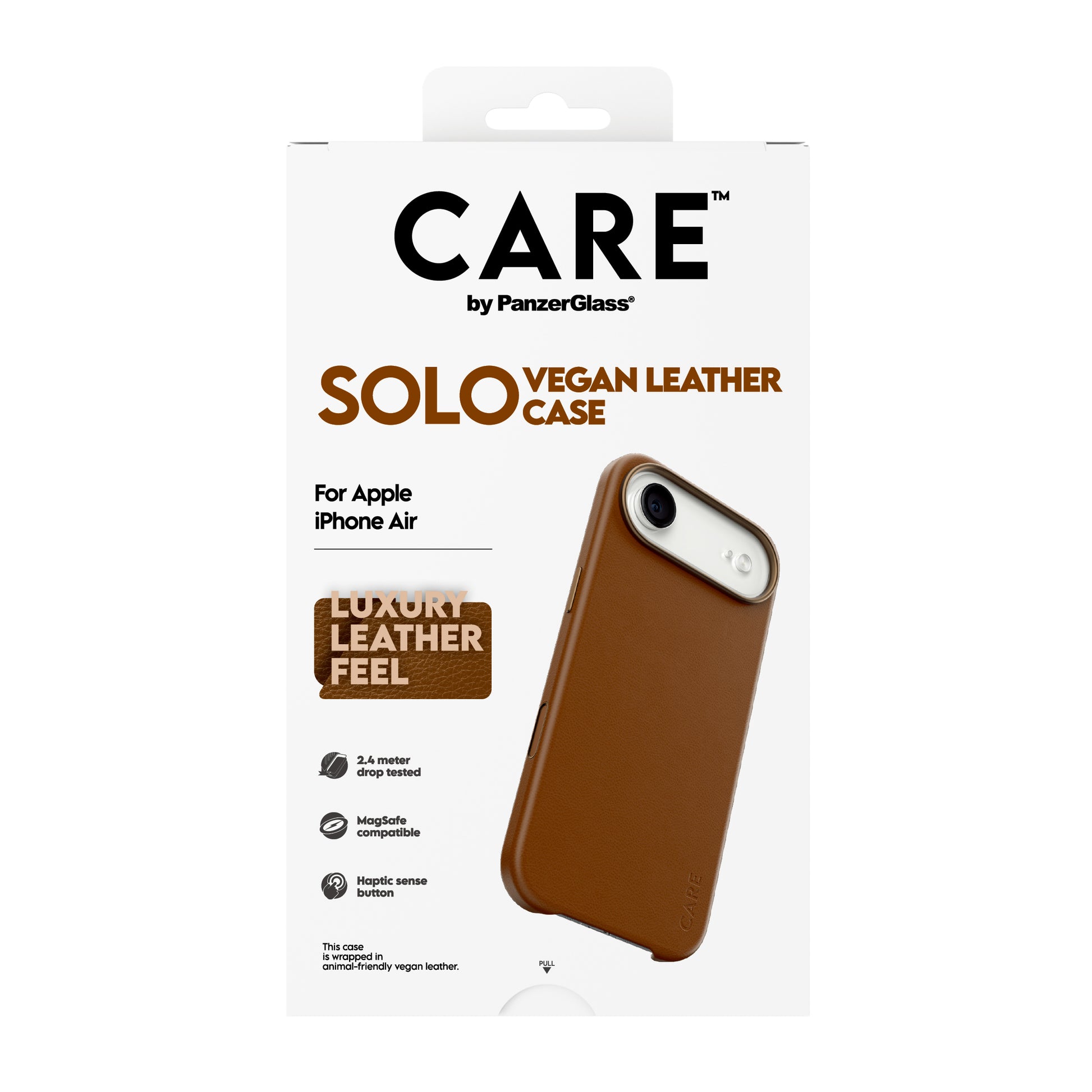 PanzerGlass Backcover – für Apple iPhone Air, PC, Braun