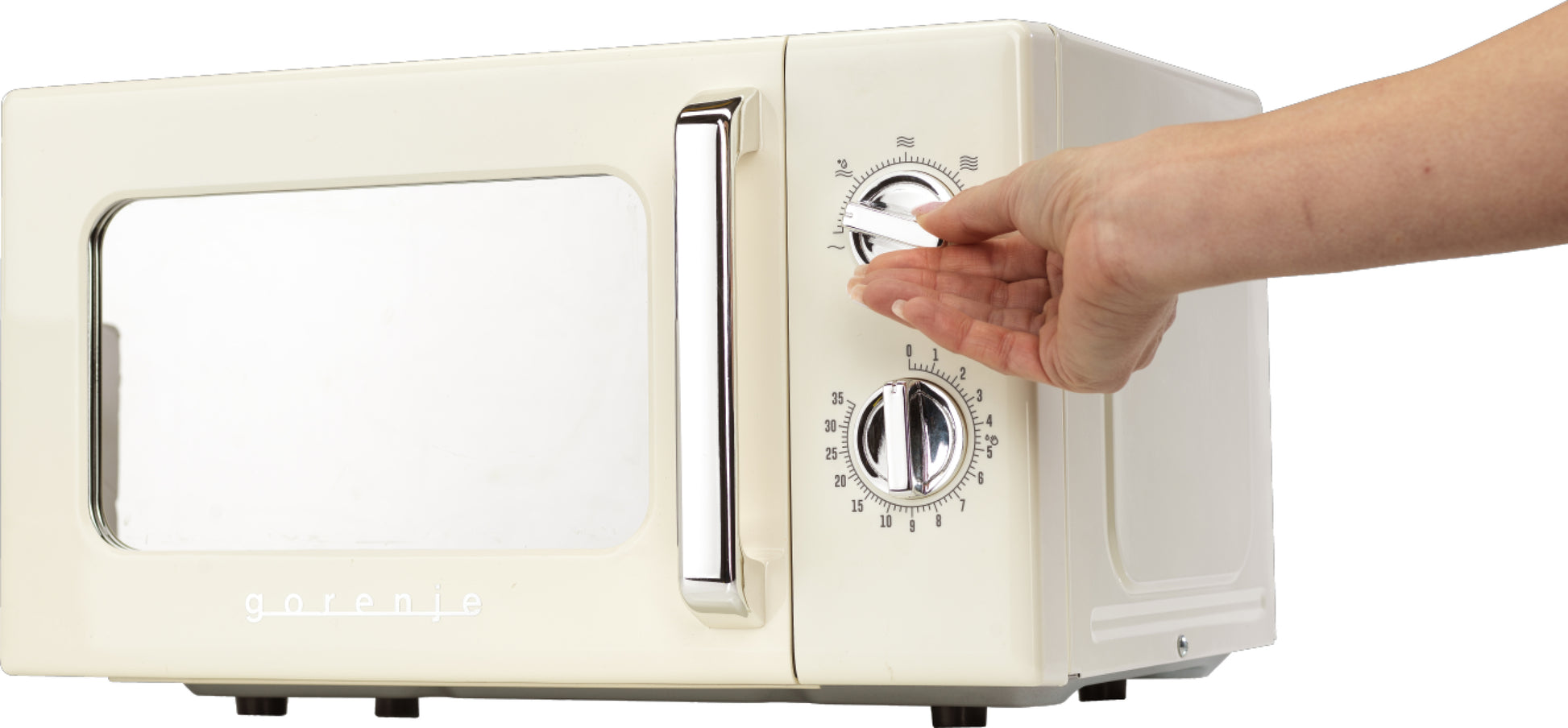 Gorenje Solo-Mikrowelle MO20E1HRL – 20 l, 700 W – beige