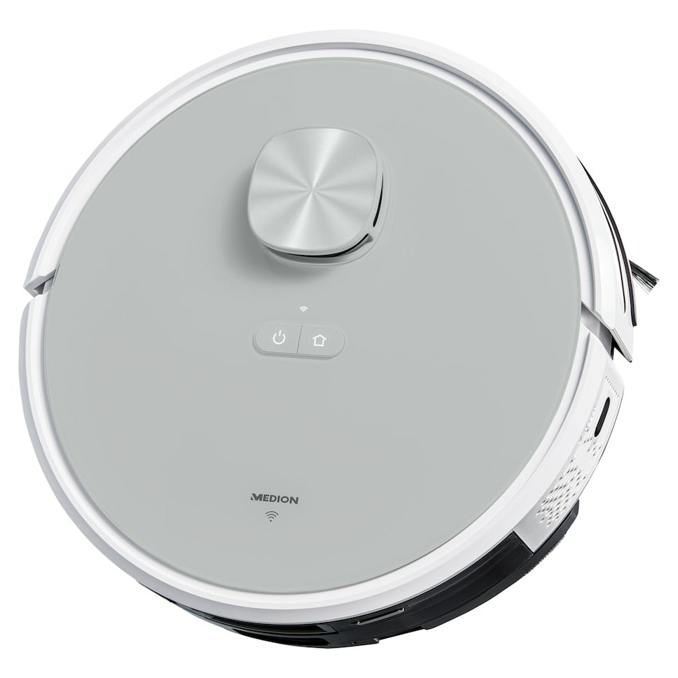 MEDION Robotersauger X21 – 0,6 l, Akkubetrieb, 3,0 kg, für Amazon Alexa