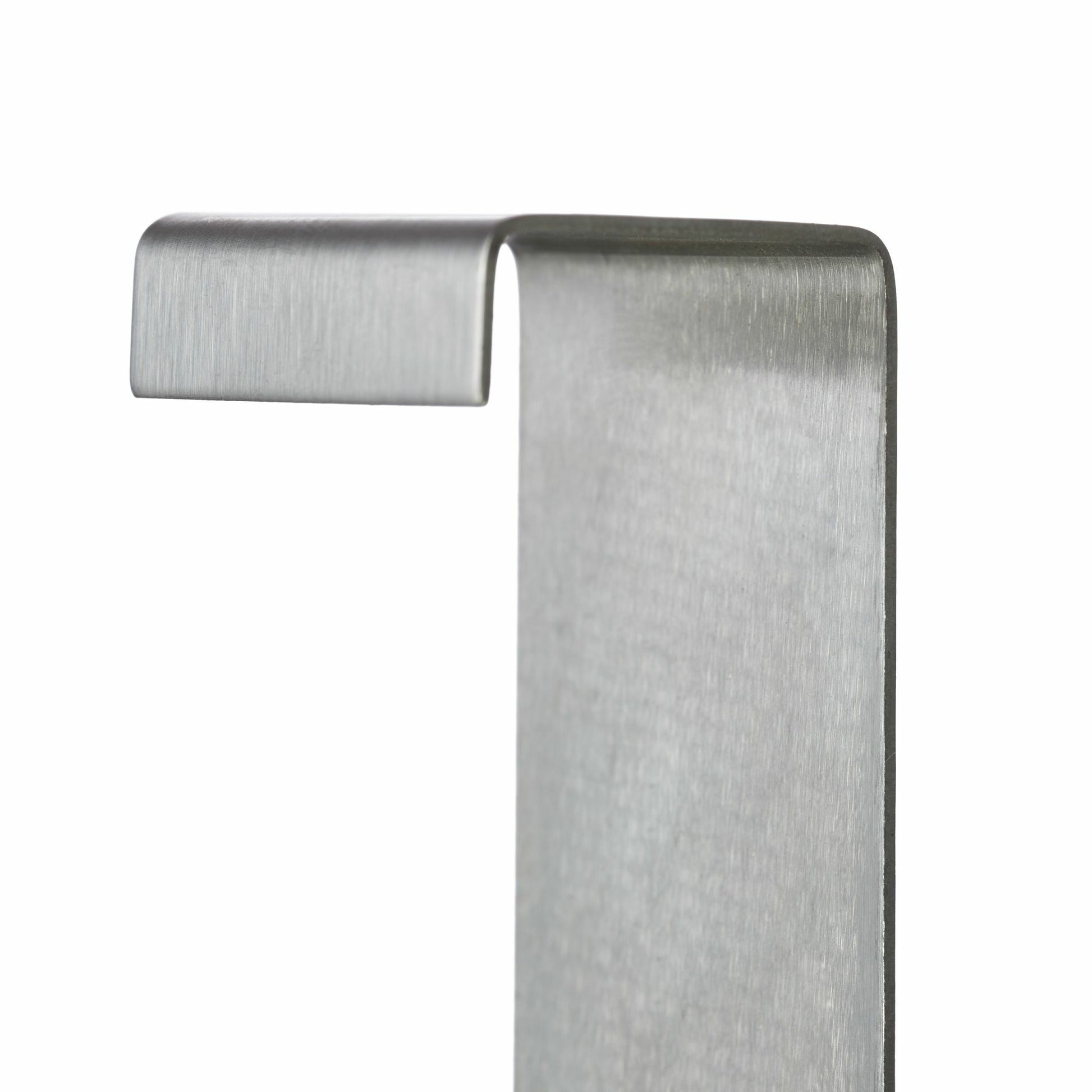 Relaxdays Haken – Edelstahl – Silber – 3 kg – 25 × 50 mm – 10 Stück