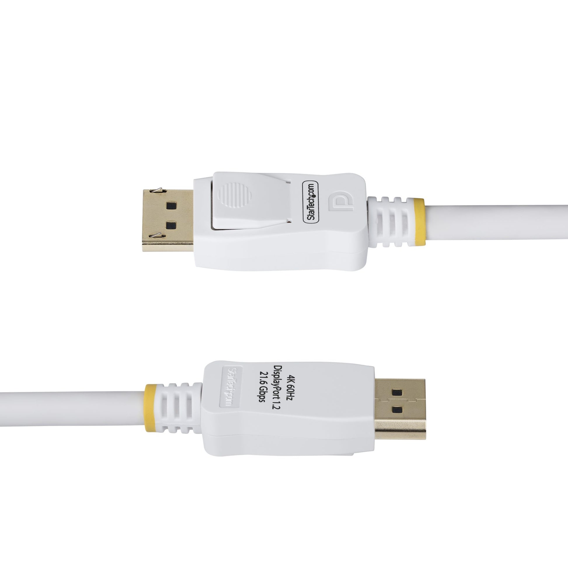 StarTech.com DisplayPort Kabel DP 1.2 4K 60 Hz – 3 m – Verriegelbar – Weiss