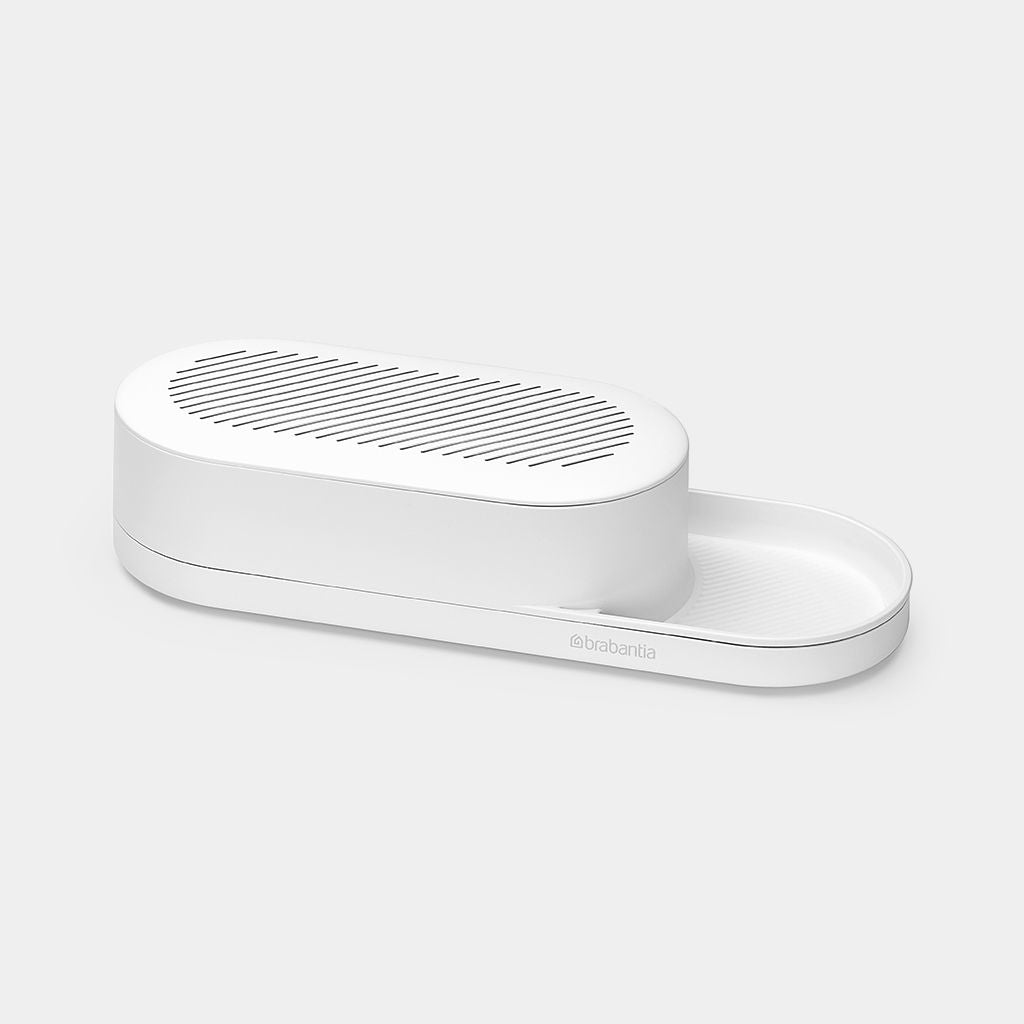 Brabantia Utensilienhalter (wandmontiert) 35,2 × 13 × 15 cm, Kunststoff/Silikon, weiss