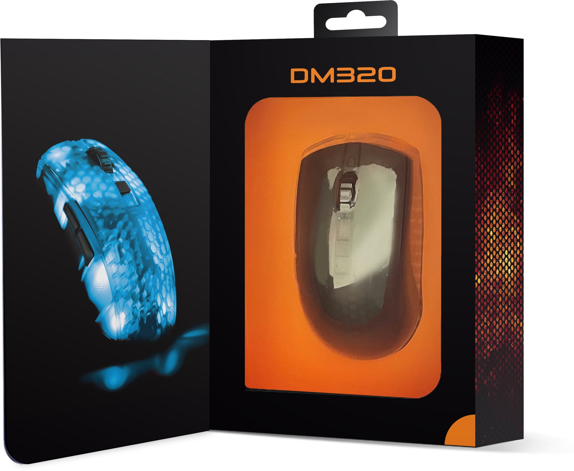Deltaco Gaming DM320 – Gaming-Maus – Kabellos (2,4 GHz), 10000 DPI, RGB-Beleuchtung, rechts, Schwarz