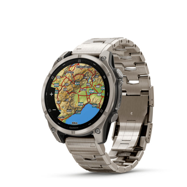 Garmin Fenix 8 AMOLED Sapphire – GPS-Smartwatch – 47 mm, 1,4", GPS, WLAN, AMOLED, Saphirglas, 100 m, Titan