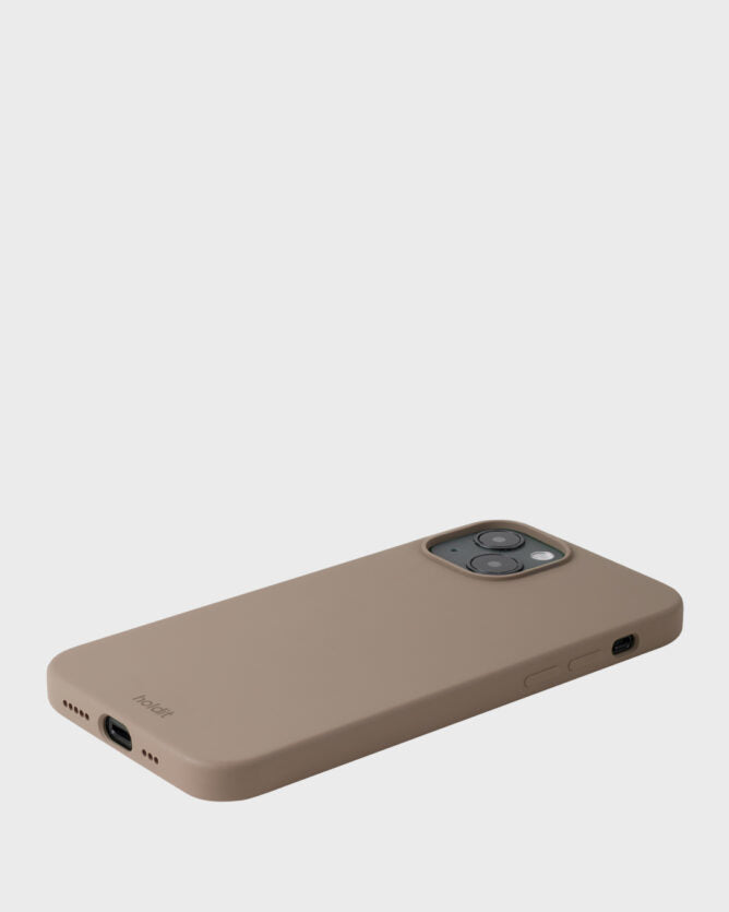 HoldIt Backcover – für Apple iPhone 15 Plus – hellbraun – Silikon