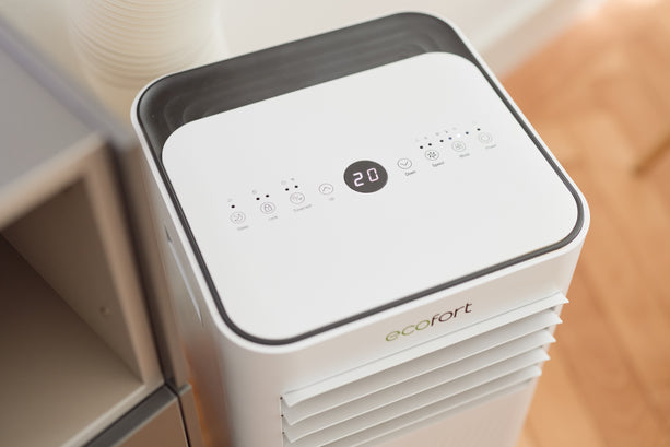 Ecofort Klimagerät ecoQ CoolAir 9+ – 9000 BTU, bis 25 m², WLAN, App-Steuerung, 65 dB