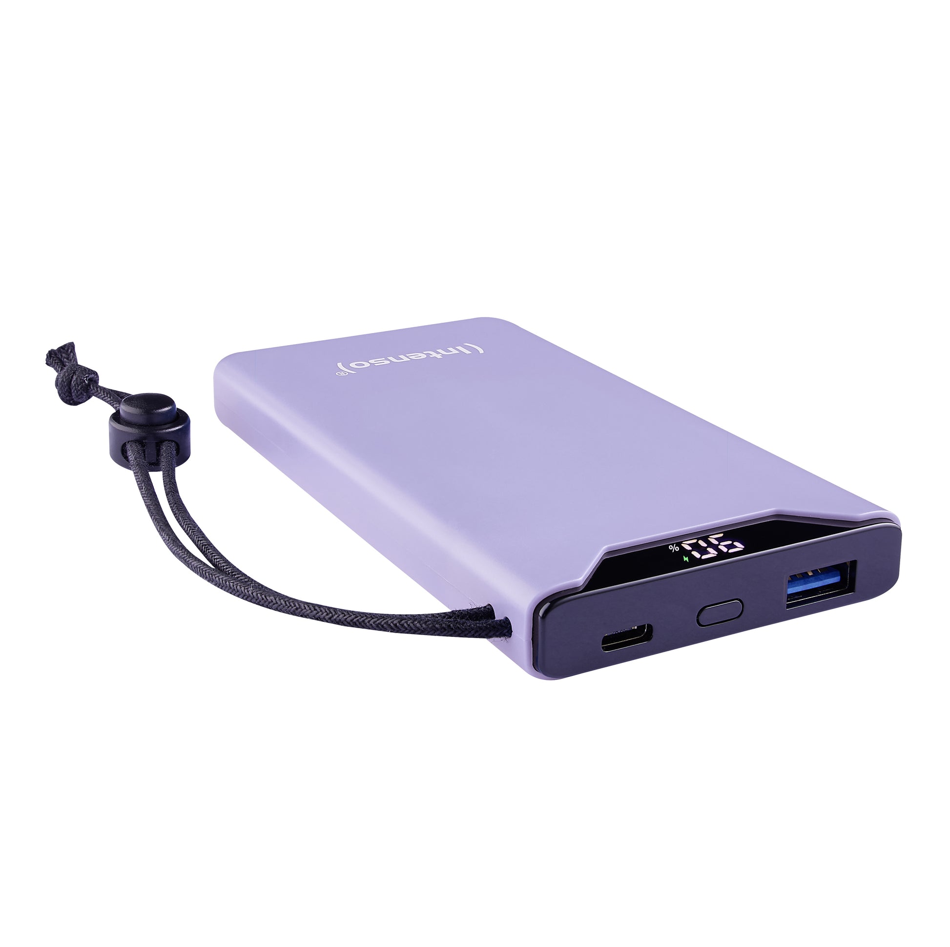Intenso F10000 Powerbank 10'000 mAh – 20 W PD, 1× USB-C, 1× USB-A, lila