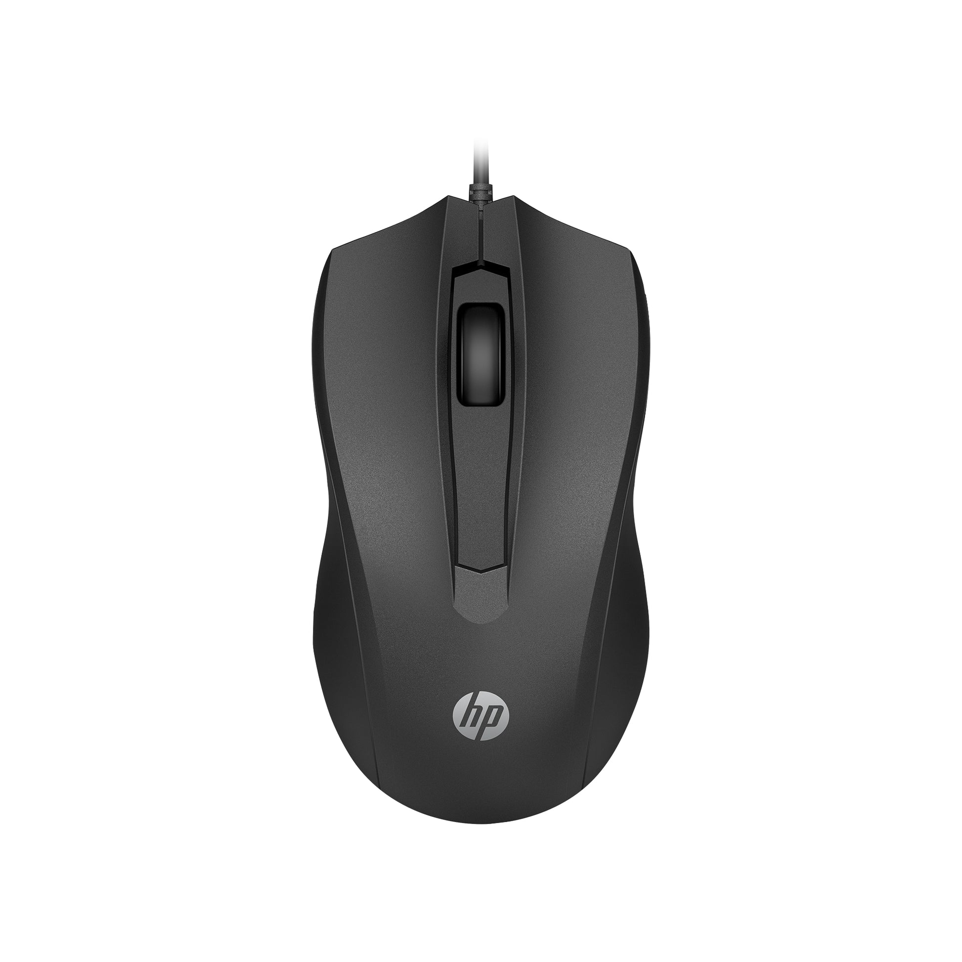 HP Wired Mouse 105 – Maus – Kabelgebunden (USB‑A), 1600 DPI, beidhändig, Schwarz
