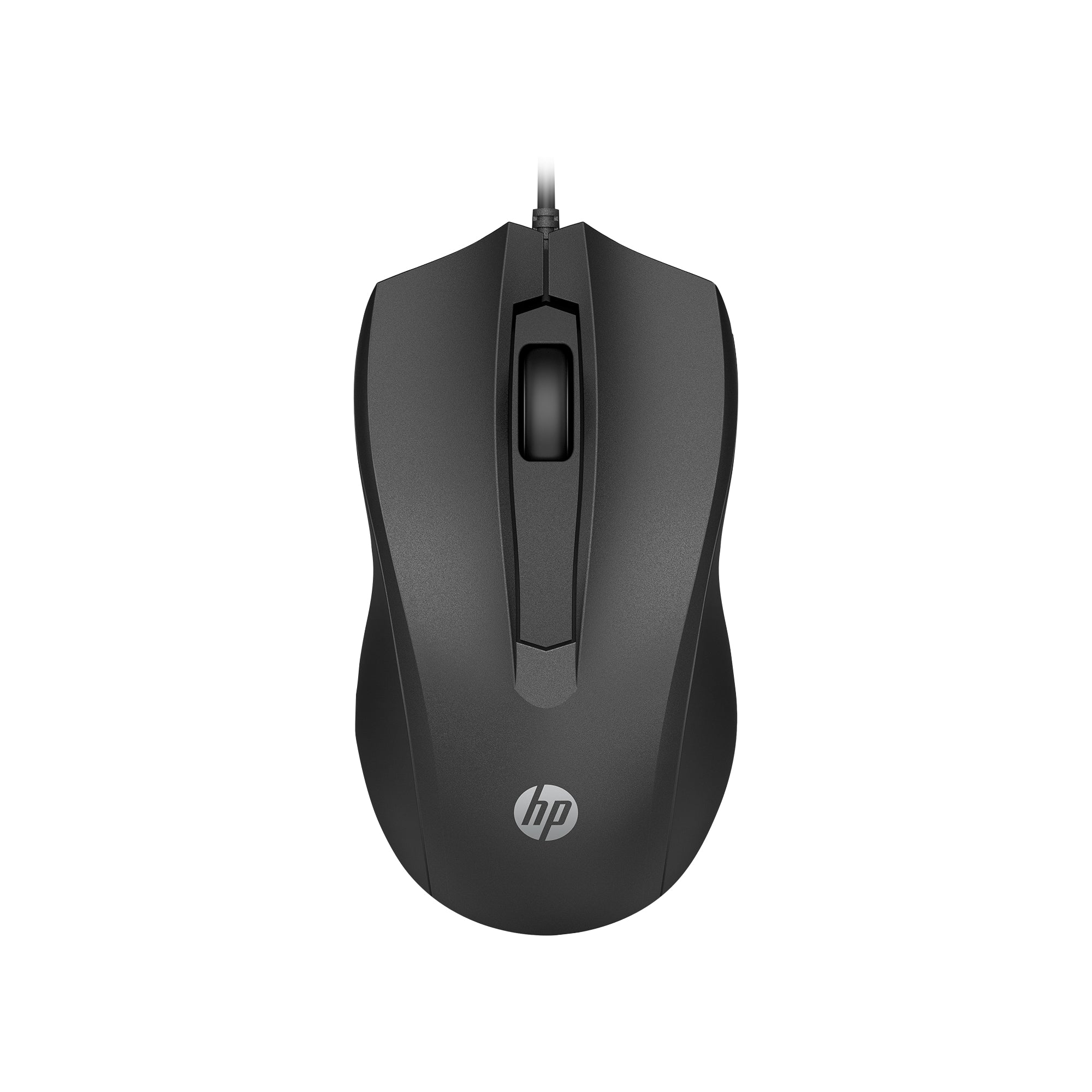 HP Wired Mouse 105 – Maus – Kabelgebunden (USB‑A), 1600 DPI, beidhändig, Schwarz