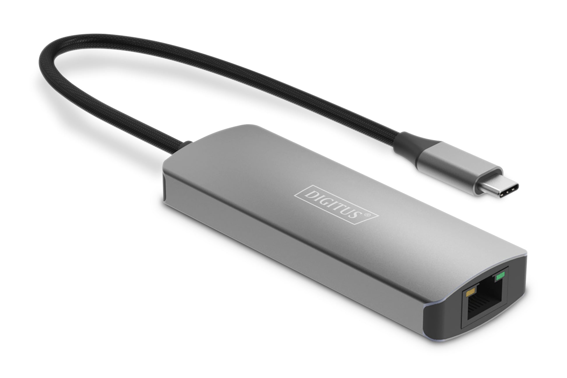 Digitus 4K Video Extender – HDMI 2.1, USB-C – für Cat6-Kabel bis 30 m – Schwarz, Aluminium