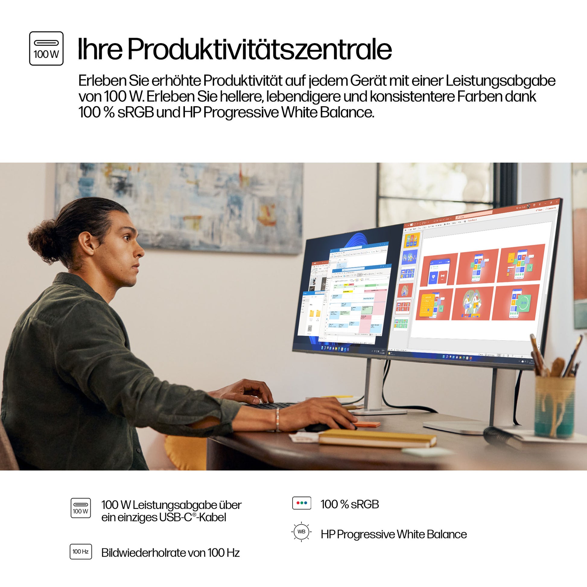 HP 527pu – Monitor, 27", QHD, USB-C