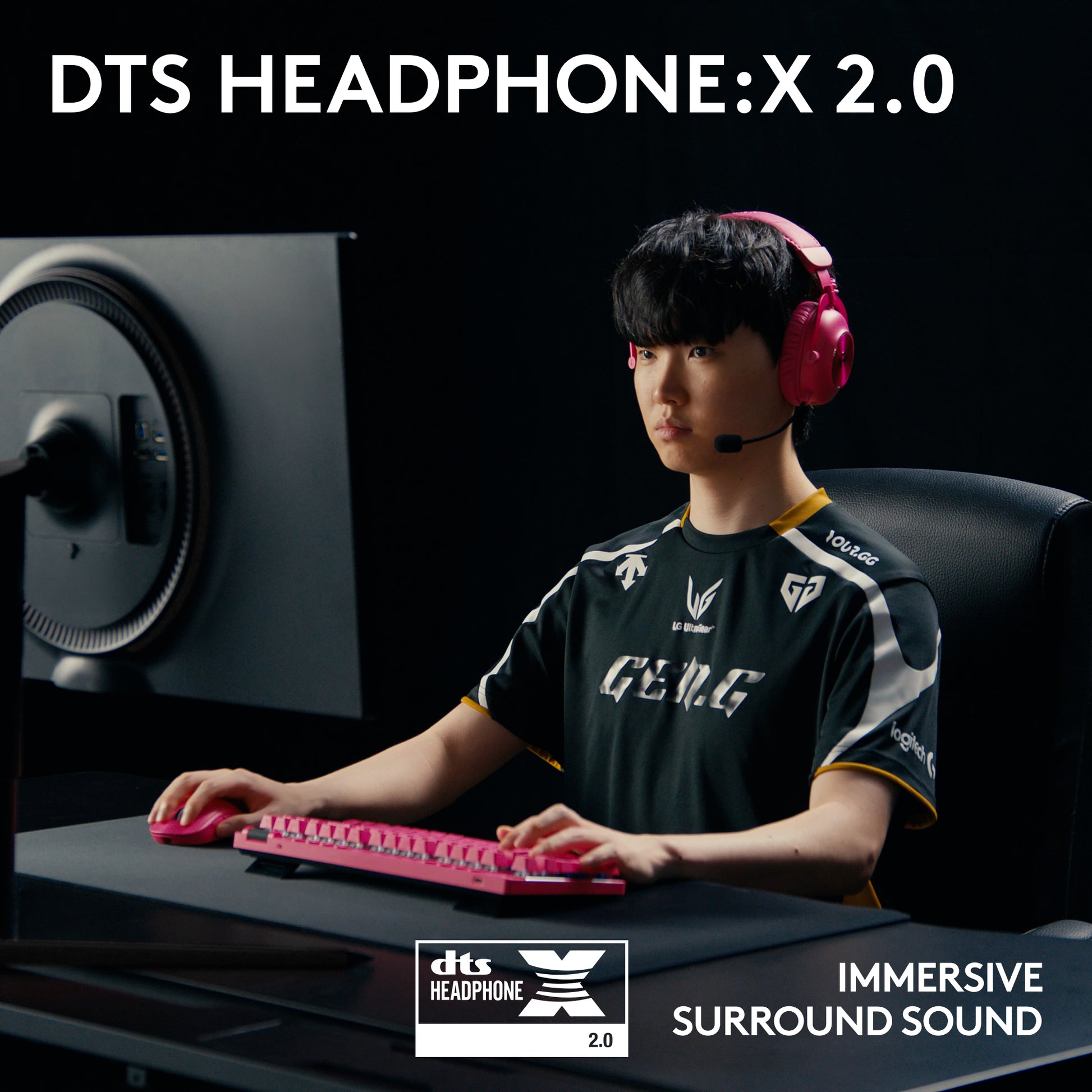 Logitech G PRO X 2 LIGHTSPEED Gaming-Headset – Over-Ear, Stereo, Kabel + BT, mit USB-A-Dongle, Magenta