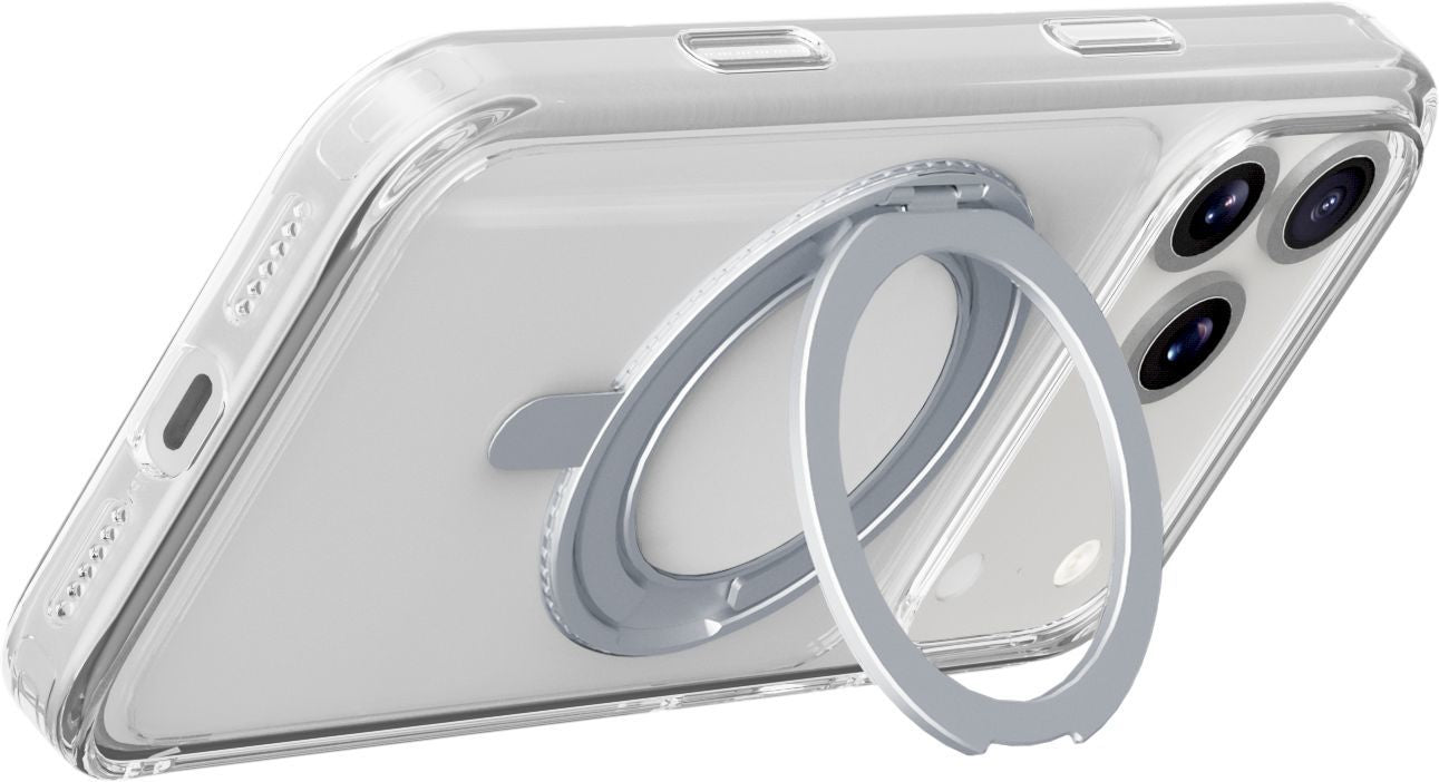Cellularline Booklet-Hülle – für Apple iPhone 17 Pro – transparent – Kunstleder – MagSafe-kompatibel