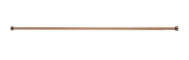 Spirella Duschvorhangstange Kreta – 125–220 cm, Aluminium, Wandmontiert, Kupfer