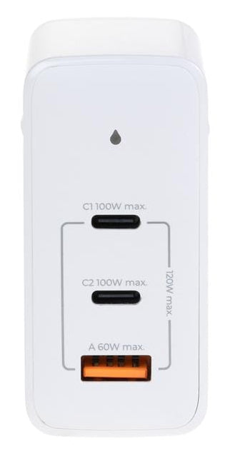 ONIT GaN Ladegerät – 120 W, 2× USB-C + 1× USB-A
