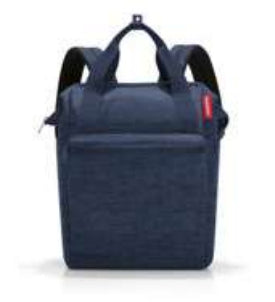 Reisenthel Notebook-Rucksack allrounder R – für 13″, 12 l, Polyester – Twist Navy, 310 × 170 × 390 mm