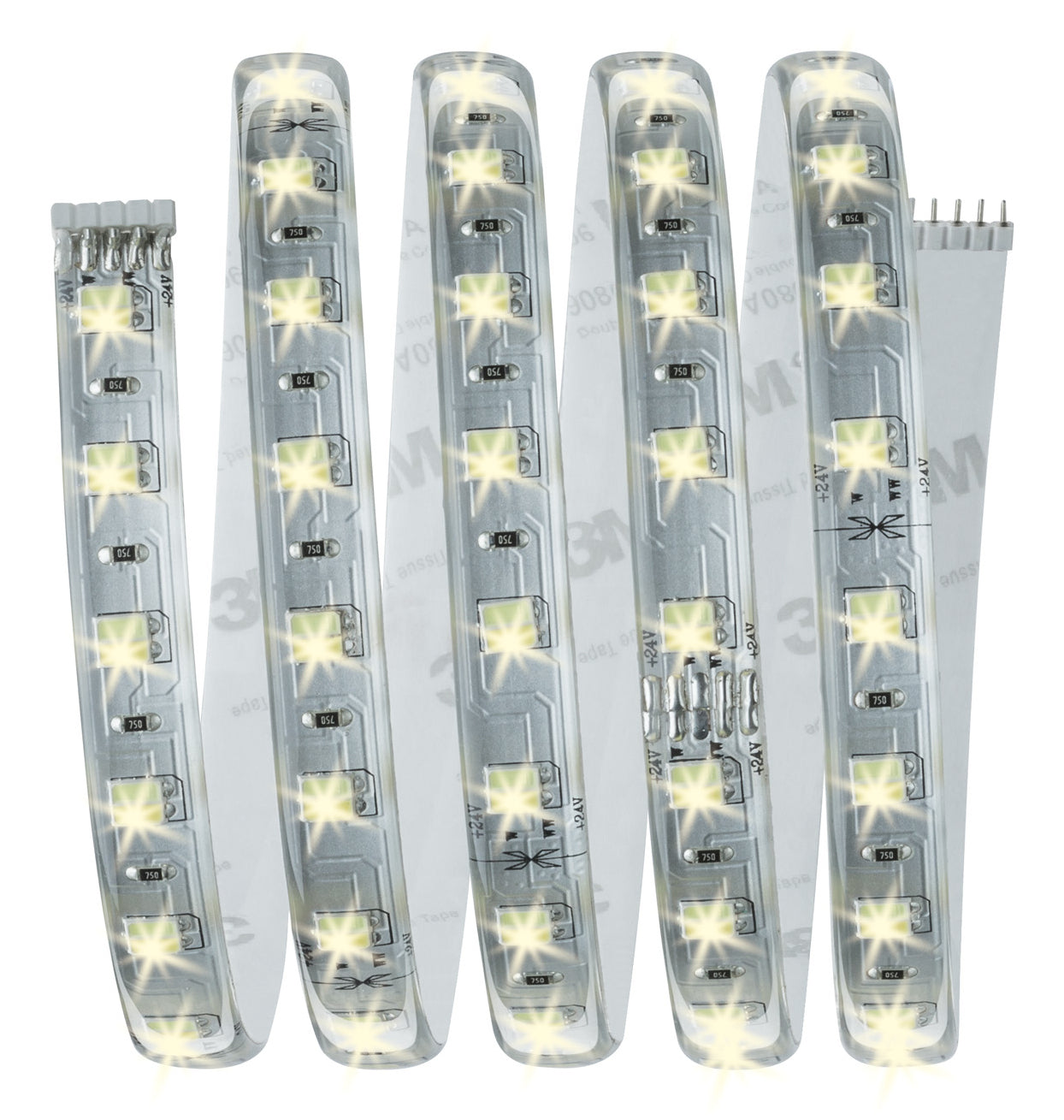 Paulmann LED-Strip MaxLED 500 TW – 1,5 m, 750 lm, 10 W, 3000–6500 K, dimmbar, silber