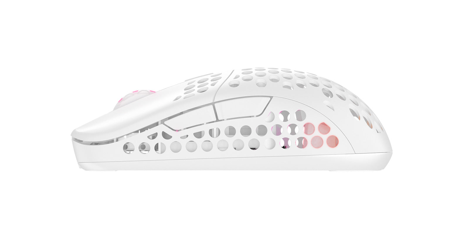 CHERRY XTRFY M42 – Gaming-Maus – Kabellos (2,4 GHz), 19000 DPI, RGB-Beleuchtung, beidhändig, Weiss