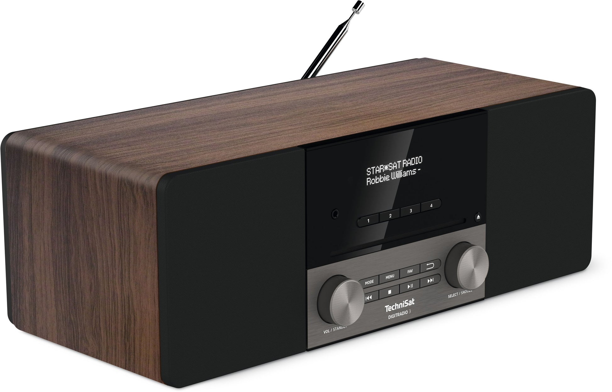 TechniSat DigitRadio 3 – DAB-/Internetradio – Tischradio – DAB+, USB – Schwarz