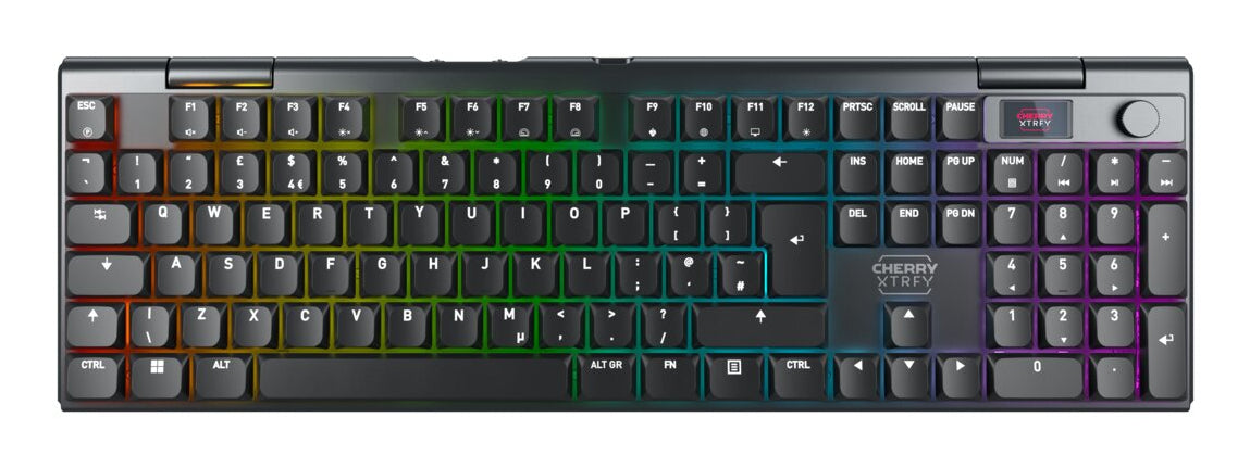 CHERRY XTRFY MX 10.1 – Gaming-Tastatur – Mechanisch – Bluetooth & 2,4 GHz (Nano-Empfänger USB-A) – RGB