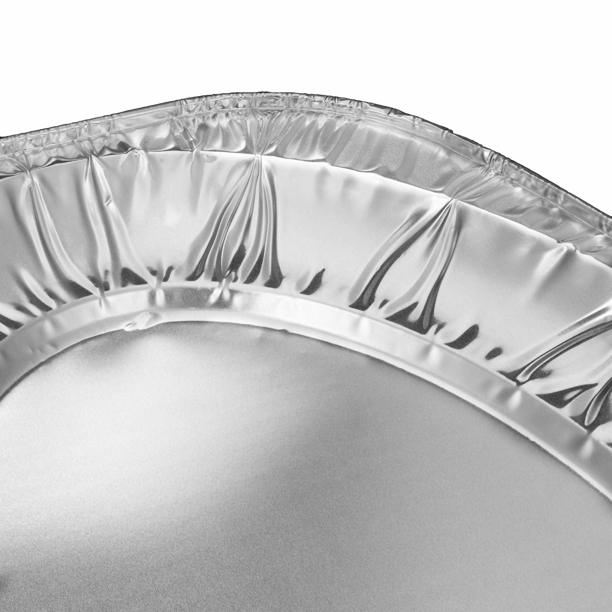 Relaxdays Servierplatte, Aluminium, Oval, 35 × 24 × 2,5 cm, Silber – 25 Stk.