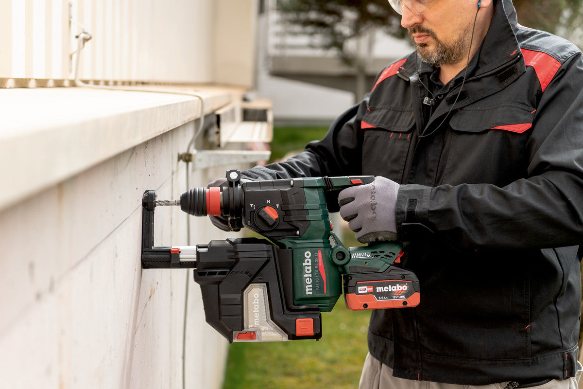 Metabo Akku-Kombihammer KH 18 LTX BL 28 Q – 18 V (CAS) – SDS-plus – Beton Ø 28 mm – 3 J – Solo