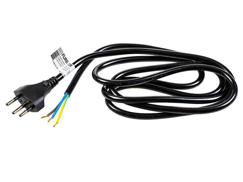 Furber. Verlängerungskabel – T12–offen, 1,8 m, Kinderschutz, 3×1 mm², schwarz