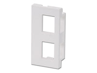 Lindy 60552 – Dual Snap-in Block, 4er-Pack, Weiss