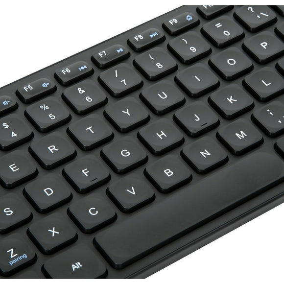 Targus Multi-Device Compact – Tastatur – Bluetooth 5.1 – QWERTY (ES) – Antimikrobiell – Schwarz
