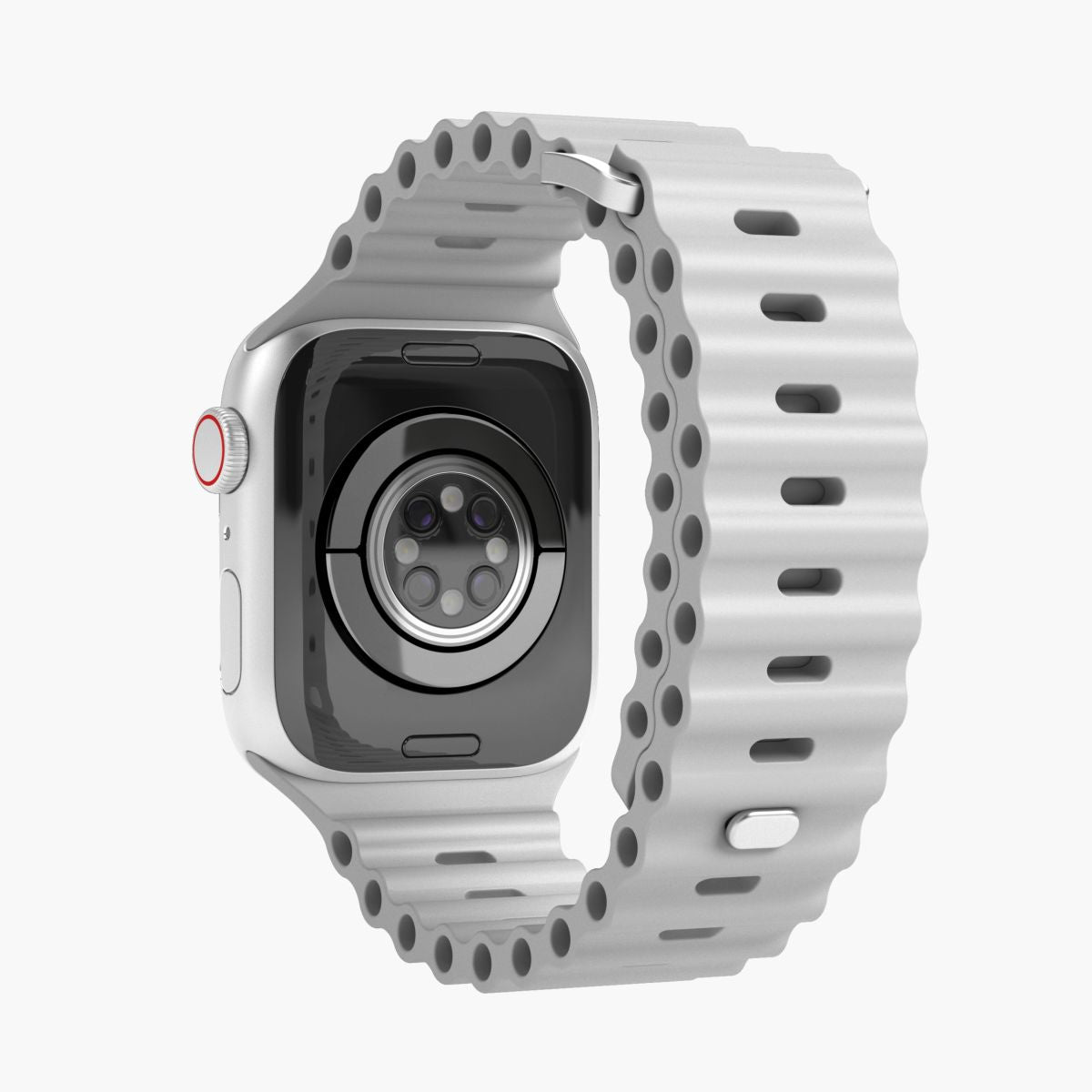 Vonmählen Wave Band 1 – Armband – für Apple Watch 38 mm, 40 mm, 41 mm, Grau, Silikon