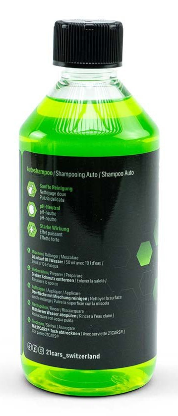 21CARS Shampoo Glanzklar Wassermelone – für Aussen – 500 ml – 1 Stk.
