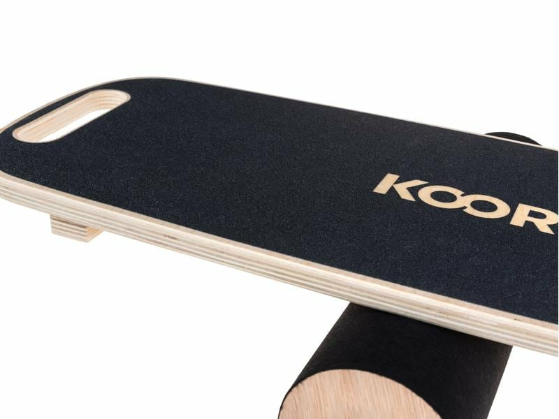KOOR Balance Board mit Rolle – 73,5 × 28 cm – Holz – 110 kg max.